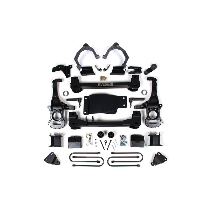 Chevy ZR2/GMC AT4X 4" Suspension Lift Kit, 3" Rear, Block - Spacer Front, Rear Shock Spacer