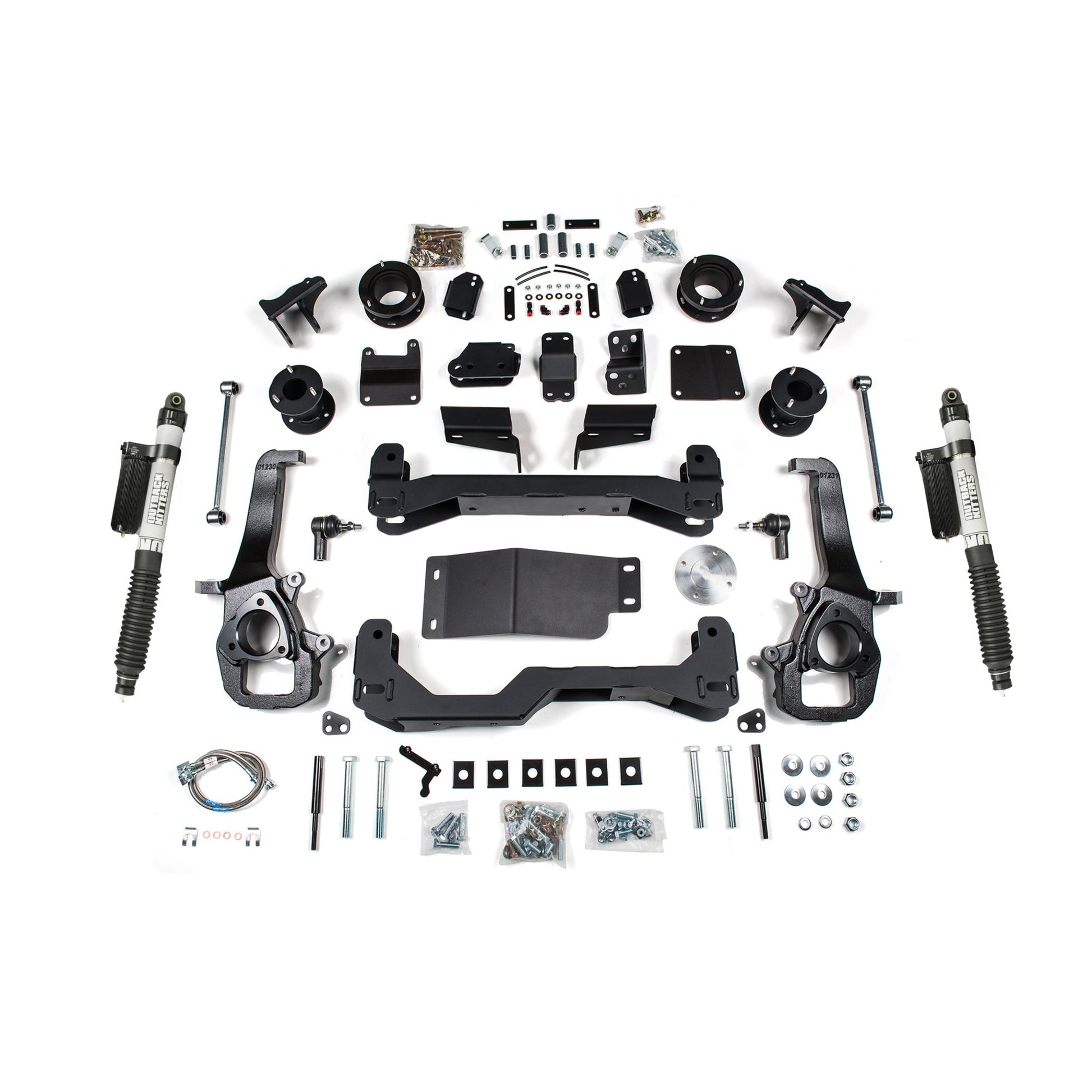 4" Lift Kit, Air Ride with Rear Fox 2.0" Shocks, Standard Bore