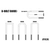 UBT U-bolt: Square, 9/16 x 2-1/2 x 10