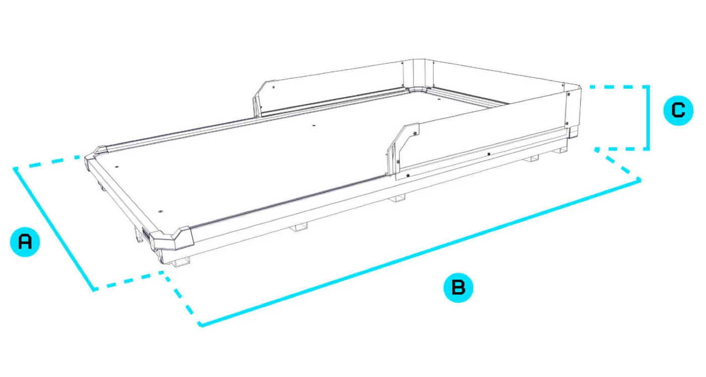 CargoGlide Truck Bed Slide for 6'9 American Truck Tub
