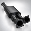 Exhaust ZR2 6.2L V8 Cat Back Single 3.5 to 3" Dual With Rear Resonators & Black Tips
