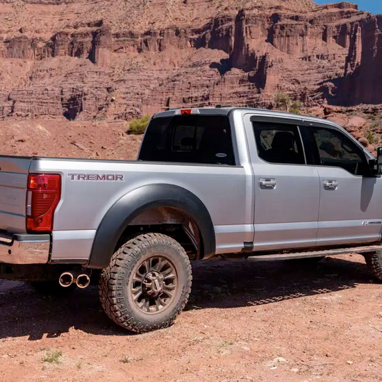 2" Extend-A-Fender Smooth Fender Flares, Black, Front & Rear