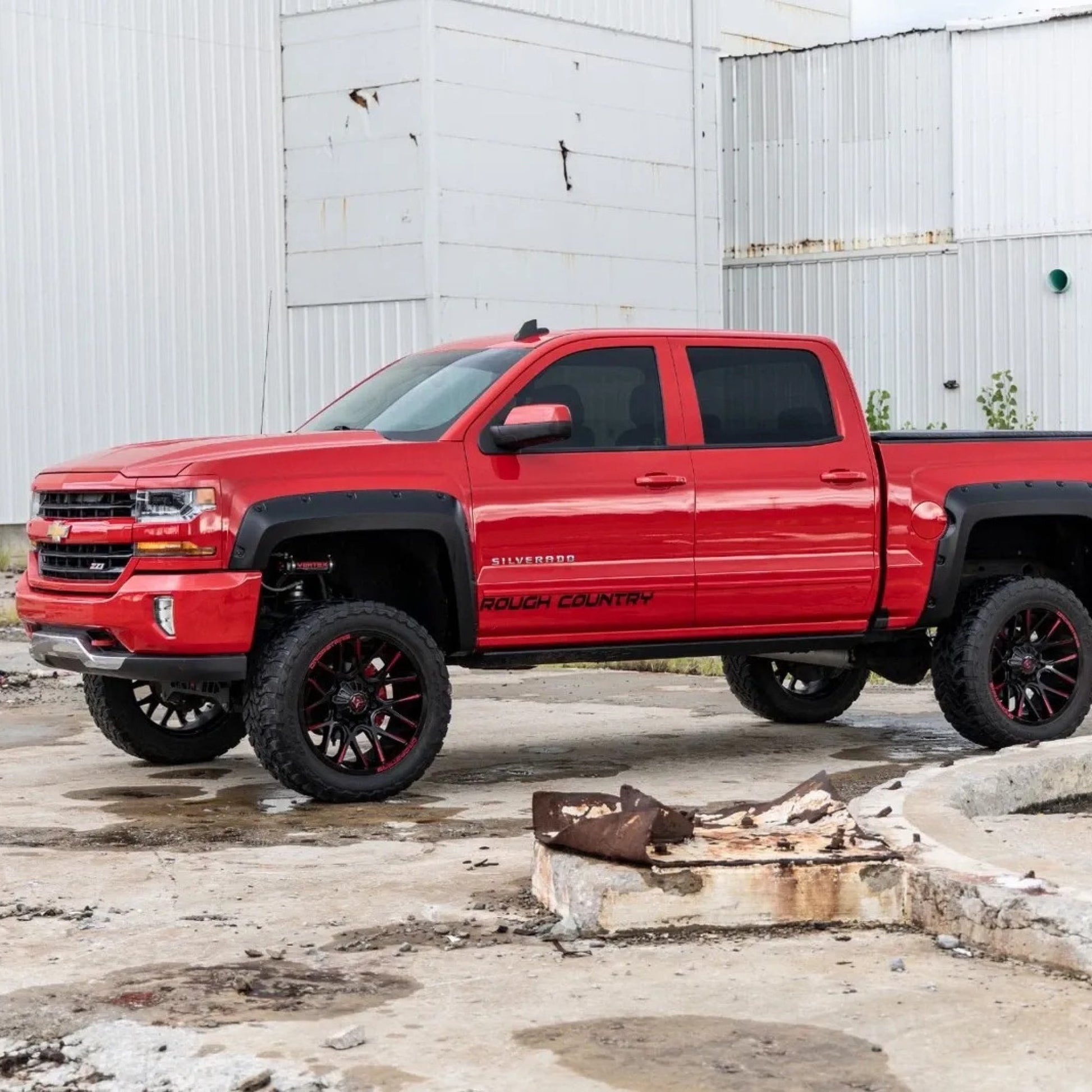 2" Pocket Style Smooth Fender Flares. Front & Rear