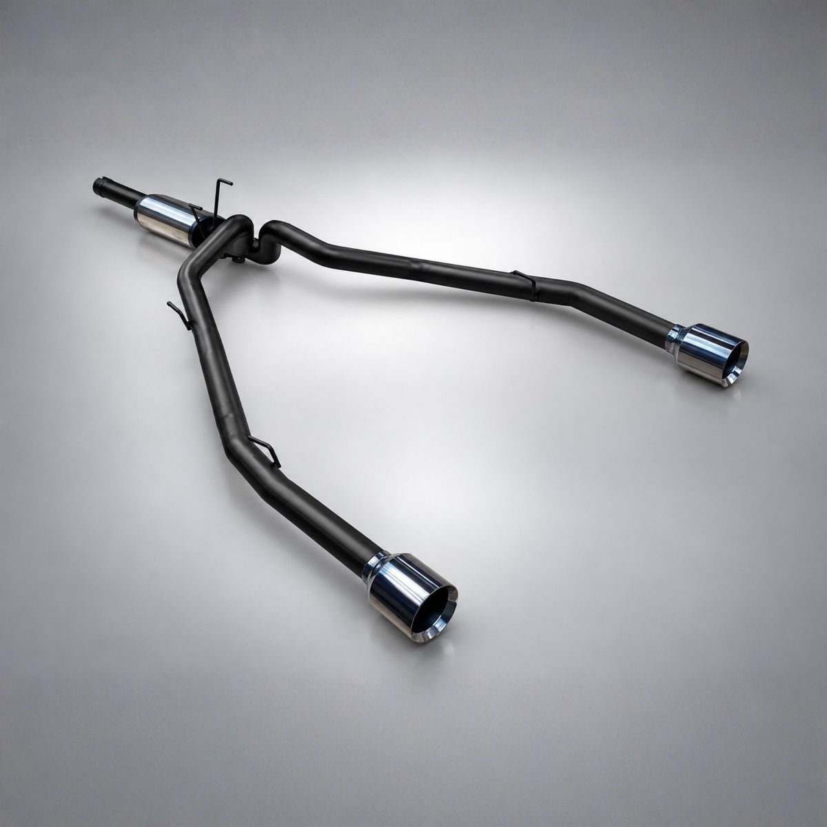 Stainless Steel Exhaust 5.7L V8 3 inch Cat Back With Black Tips