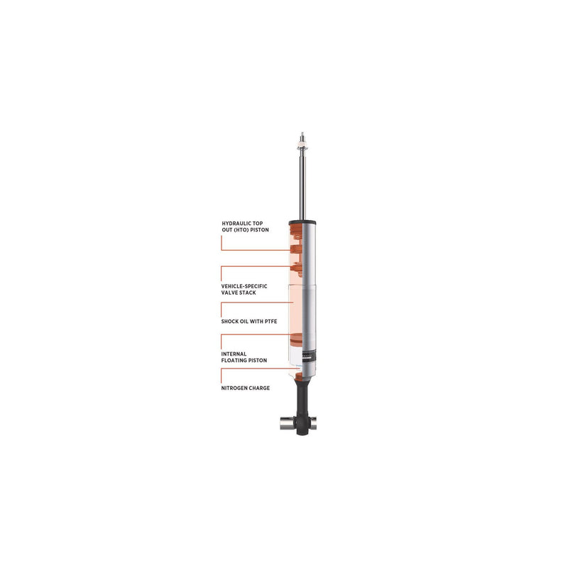 Rear Fox Performance Series 2.5" Smooth Body IFP HTO Shock, Suits 4-6" Lift, Single