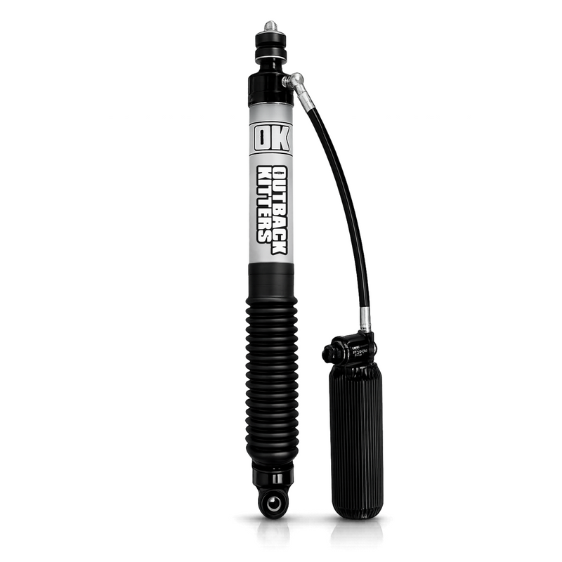 Front 2.5" Remote Reservoir Shock, Compression Adjuster, Suits 3" Lift, Single