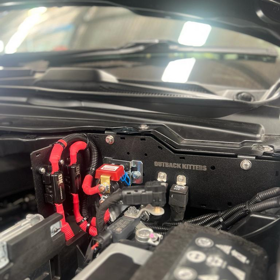 Fuse-Relay-Breaker Mounting Kit, Powdercoated Black