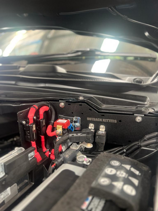 Fuse-Relay-Breaker Mounting Kit, Powdercoated Black
