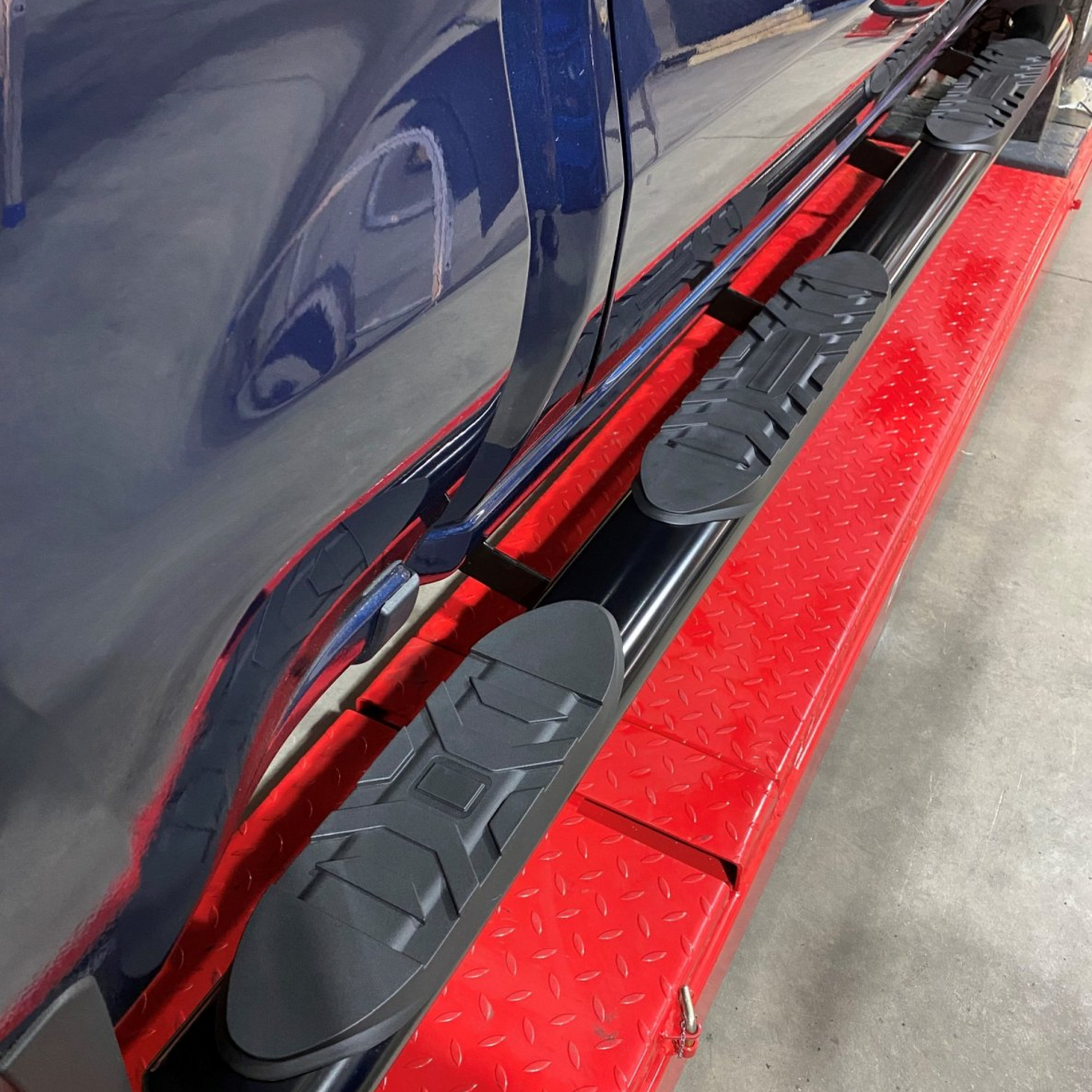 5" Oval Side Steps, Black