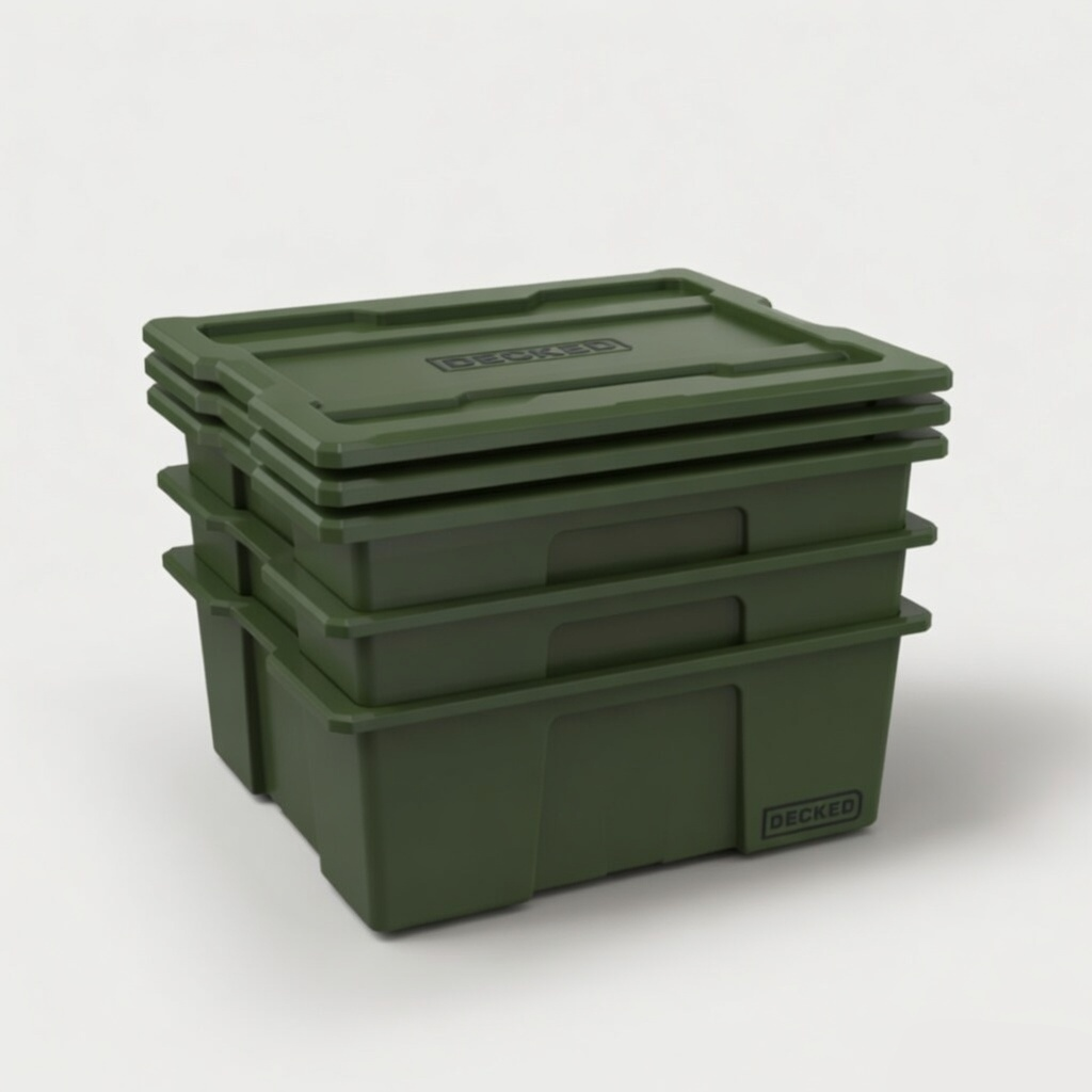 Payloader 32 - D-co bin , Green, 3 Pack