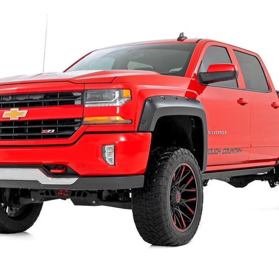 2" Pocket Style Smooth Fender Flares. Front & Rear
