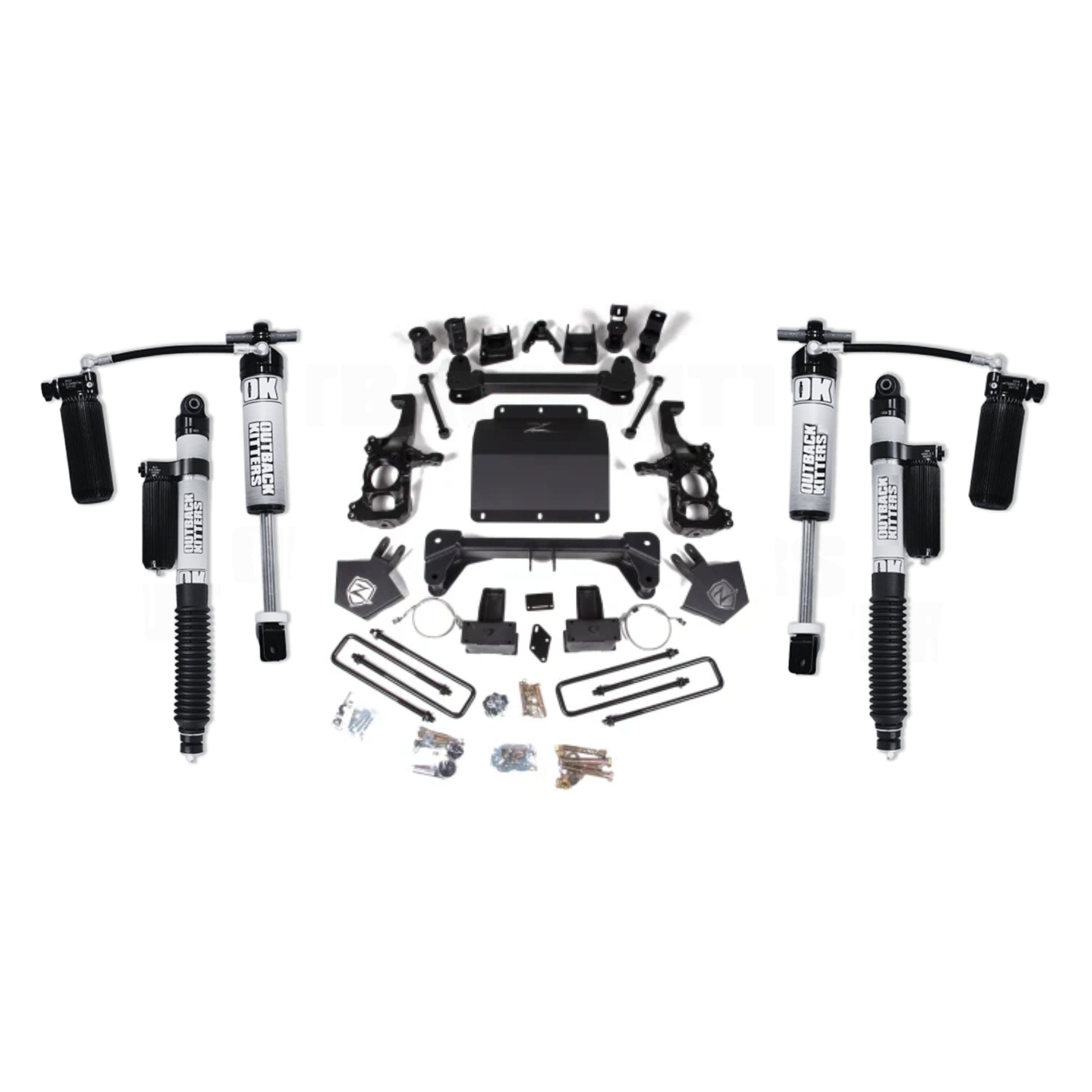 4" Lift Kit with OK 2.5" Remote Reservoir Shocks