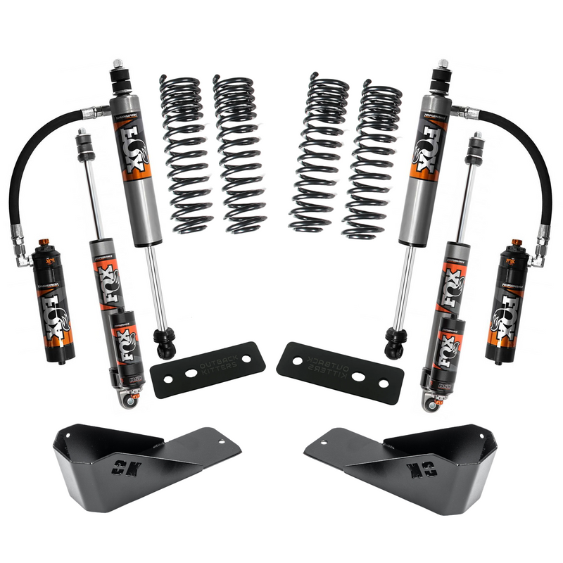 2" Lift Kit with Fox 2.5" Shocks, Front/Rear +20% Coils