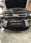 Black Nudge Bar with DBL Row Light Bar