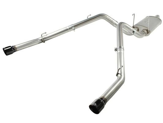 V8-5.7L Hemi Mach Force-XP 3inch 409 Stainless Steel Cat Back Exhaust System Black aFe Power